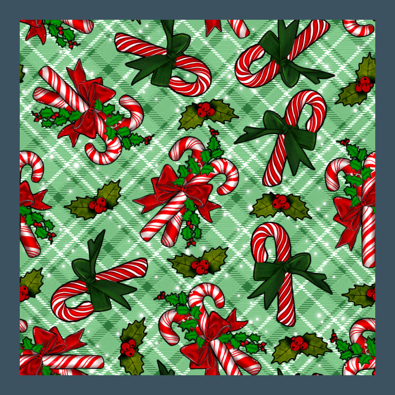 Christmas Candy Cane Seamless Pattern Urban Heavy Tee by BundleAndBundleShop | Teevron
