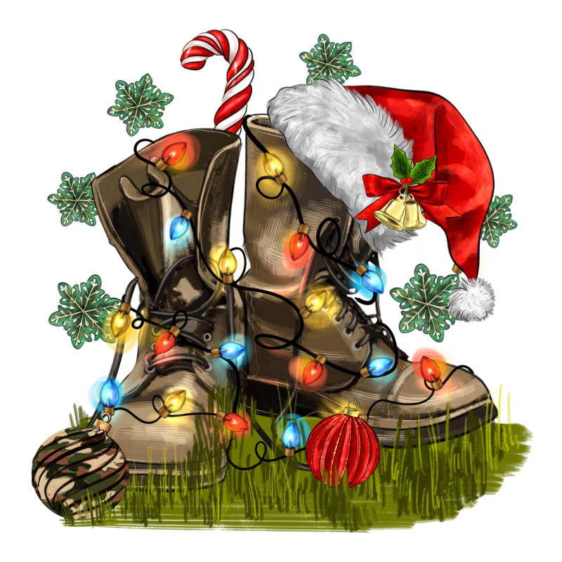 Christmas Soldier Veteran Boots Heavyweight Hoodie by MaliasSmallBusiness | Teevron