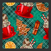 Christmas Hot Chocolate And Cookie Seamless Pattern Urban Heavy Tee | Teevron