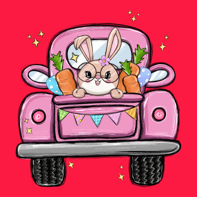 Easter Bunny And Truck Zipper Hoodie by MaliasSmallBusiness | Teevron