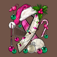 Pink Christmas Breast Cancer Ribbon Volleyball Premium Sweatshirt | Teevron