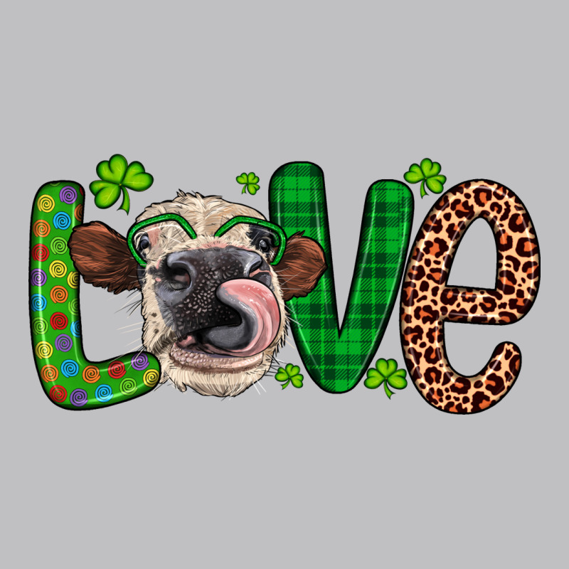 Western St. Patrick's Day Love Cow Long Sleeve Tee by Artiststas | Teevron