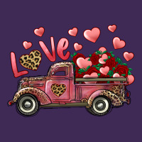 Love Truck With Roses And Leopard Premium Hoodie | Teevron
