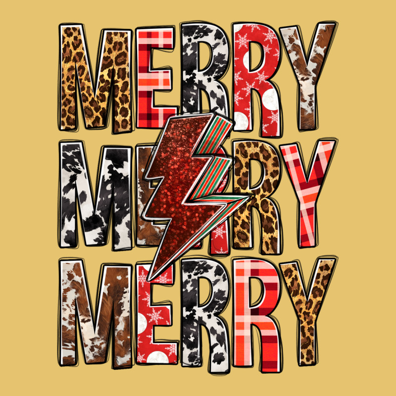 Merry Merry Merry Christmas Lightning Bolt Premium Sweatshirt by BundleAndBundleShop | Teevron