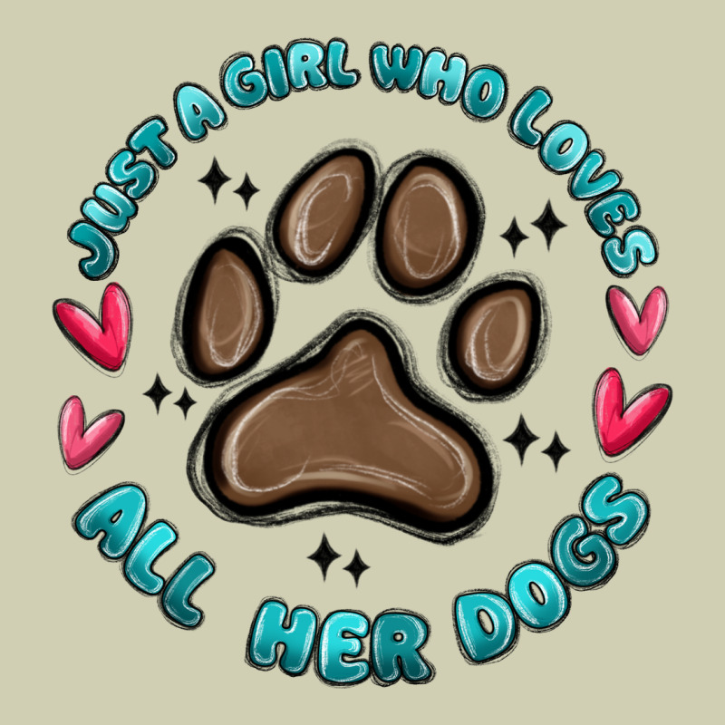 Just A Girl Who Loves All Her Dogs Heavy Core Tee by MaliasSmallBusiness | Teevron