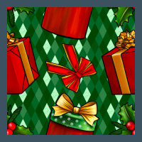 Christmas Surprise Gift Box Seamless Pattern Urban Heavy Tee | Teevron