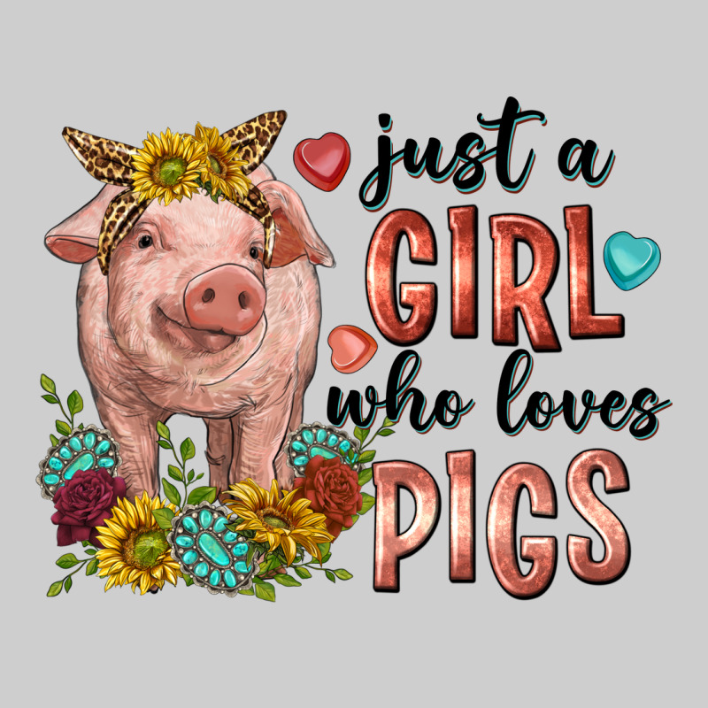 Western Just Girl Who Loves Pigs Premium Tee by texasbilliewilder | Teevron