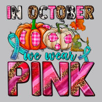 In October We Wear Pink With Pumpkins Classic Tee | Teevron