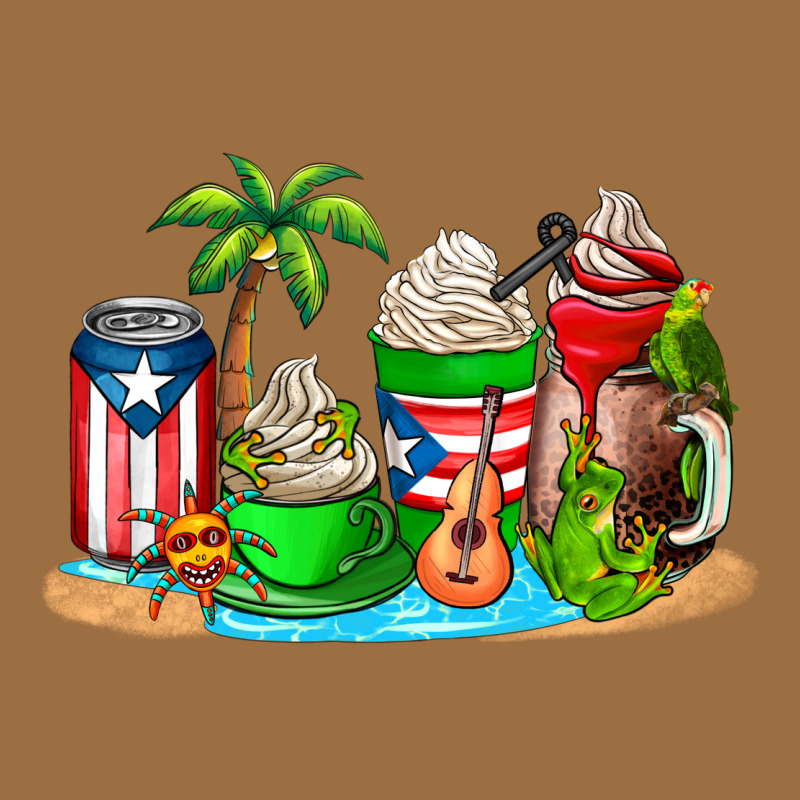 Puerto Rico Coffee Cups Vintage Tee by AdoDesignShop | Teevron