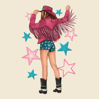 Western Pink With Stars And Cowgirl Premium Tee | Teevron