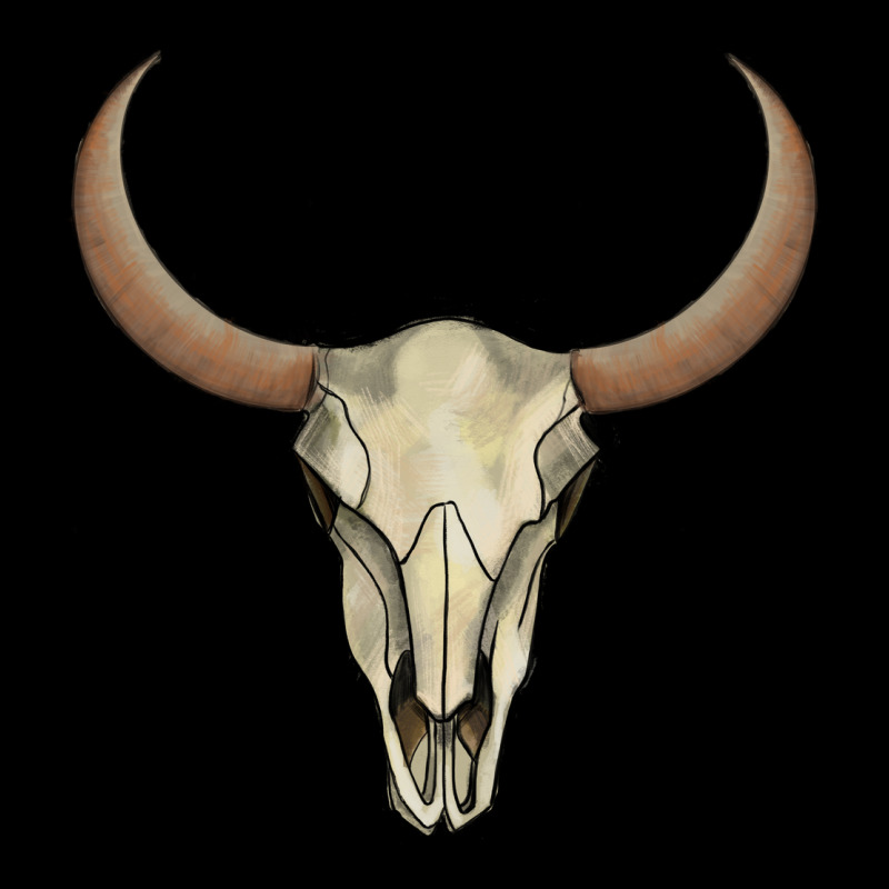 Bull Skull Long Sleeve Tee by AdoDesignShop | Teevron