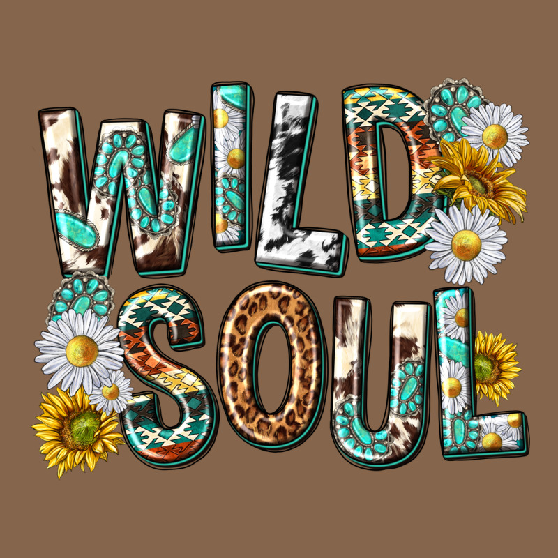 Western Wild Soul With Sunflowers Premium Tee by texasbilliewilder | Teevron