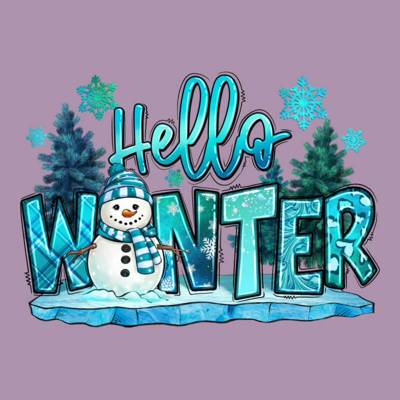 Hello Winter Snowman Heavyweight Hoodie by MaliasSmallBusiness | Teevron