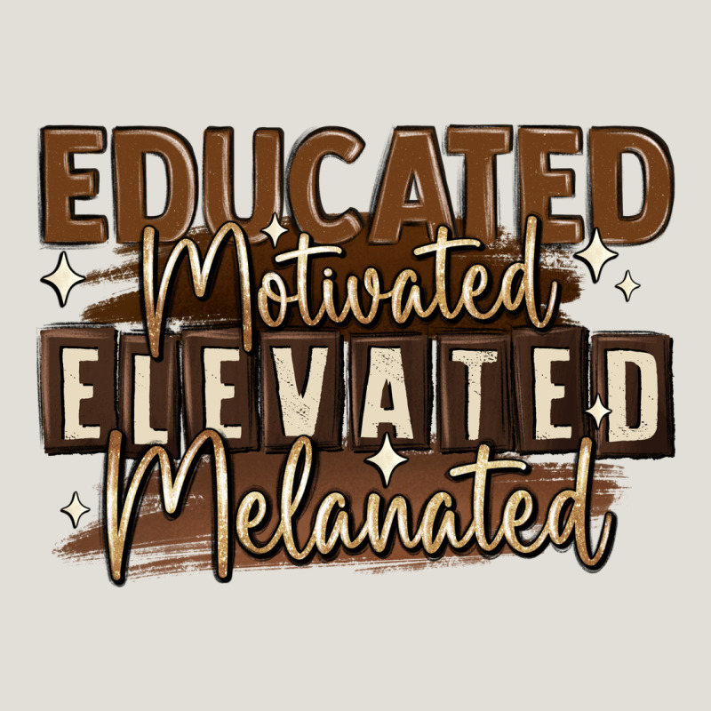 Educated Motivated Elevated Melanated Heavy Core Tee by MaliasSmallBusiness | Teevron