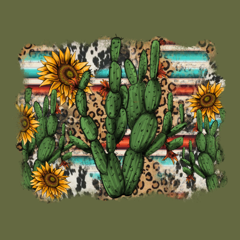 Serape Sunflowers Cactus Long Sleeve Tee by AdoDesignShop | Teevron