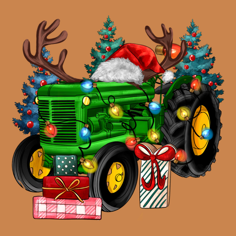 Farm Tractor Christmas Heavyweight Hoodie by MaliasSmallBusiness | Teevron