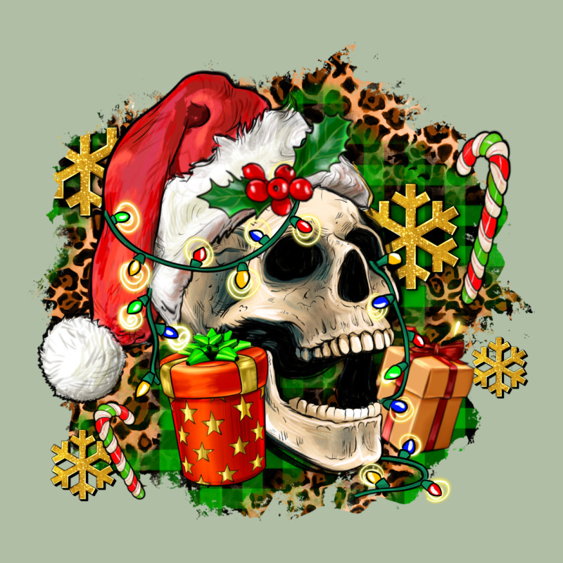 Christmas Skull And Gift Urban Heavy Tee by AdoDesignShop | Teevron