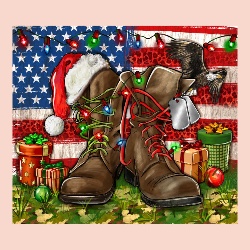 Army Veteran Boots Christmas Tumbler 4th Of July Urban Hoodie by HowdyJamesFarm | Teevron