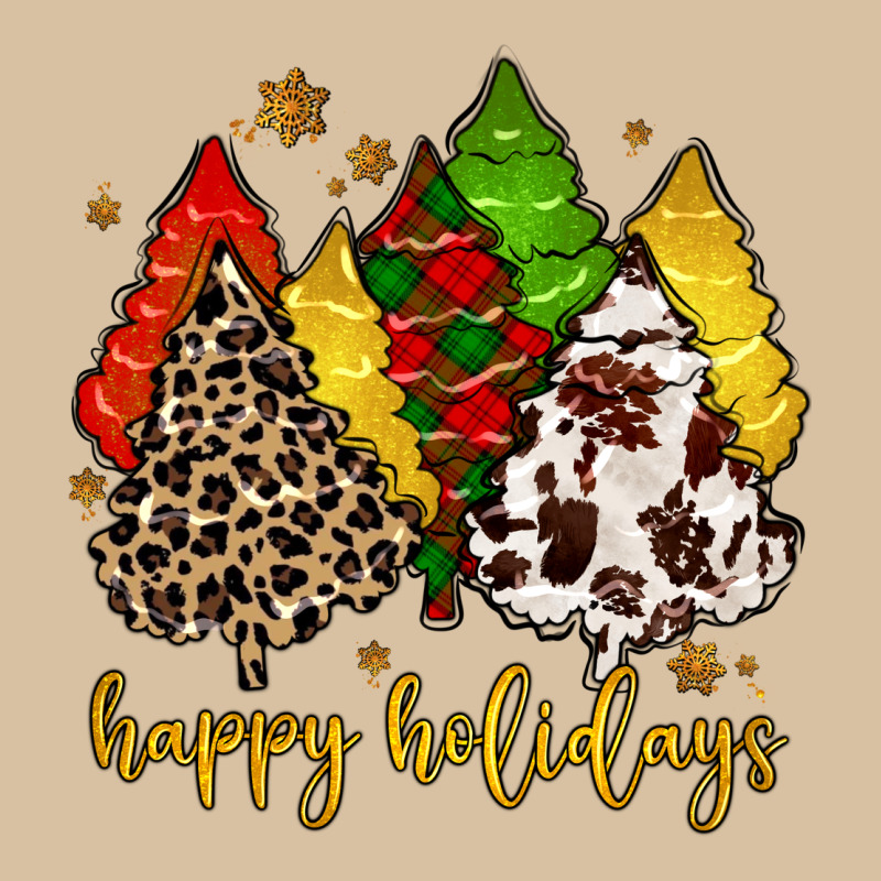 Happy Holidays With Christmas Tree Heavyweight Hoodie by MaliasSmallBusiness | Teevron