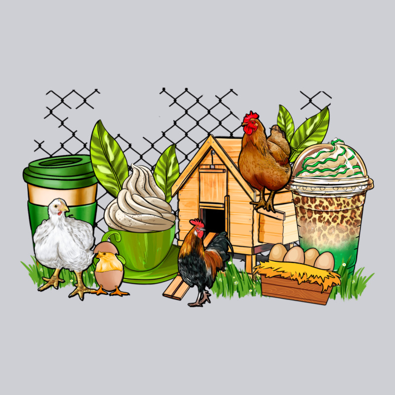 Chicken Coffee Cups Heavyweight Sweatshirt by AdoDesignShop | Teevron