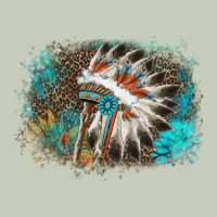 Indian Headress Sunflower Leopard Long Sleeve Tee | Teevron