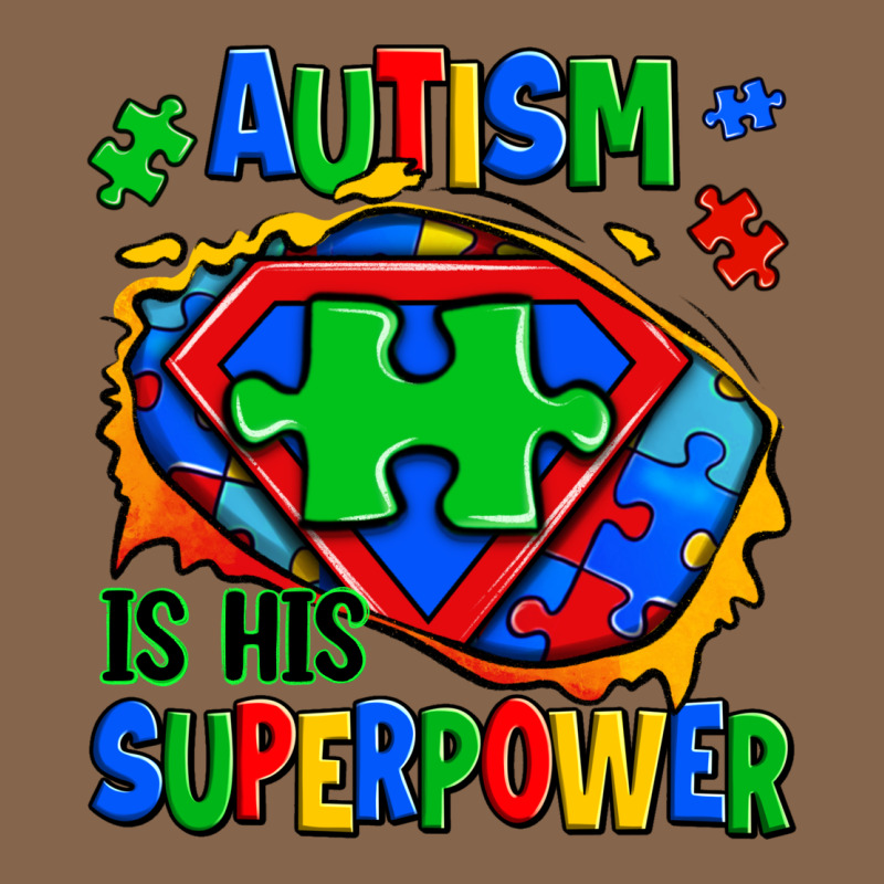 Autism Is His Superpower Ripped Premium Tee by Zillion Design Studio | Teevron