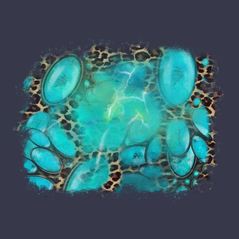 Turquoise Leopard Background Long Sleeve Tee by AdoDesignShop | Teevron