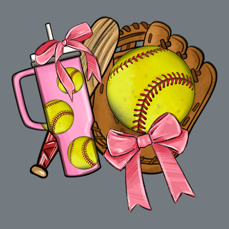 Softball Coquette Bow Heavyweight Sweatshirt by JahusDesignShop | Teevron
