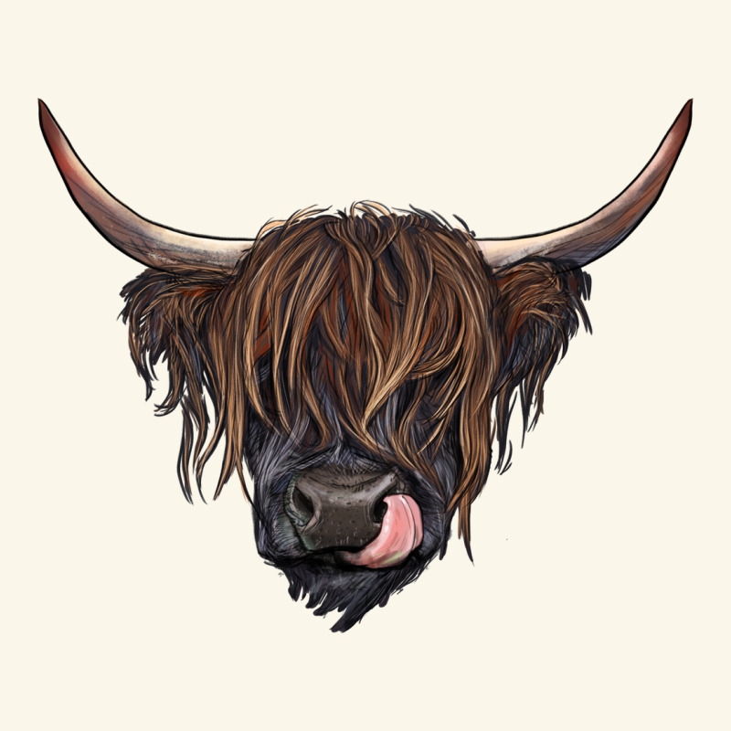 Black Highland Cow Premium Hoodie by RanaPortraitStore | Teevron