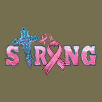 Strong With Cross Ribbon Vintage Hoodie | Teevron