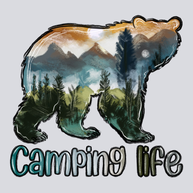 Camping Bear Zipper Hoodie by MaliasSmallBusiness | Teevron