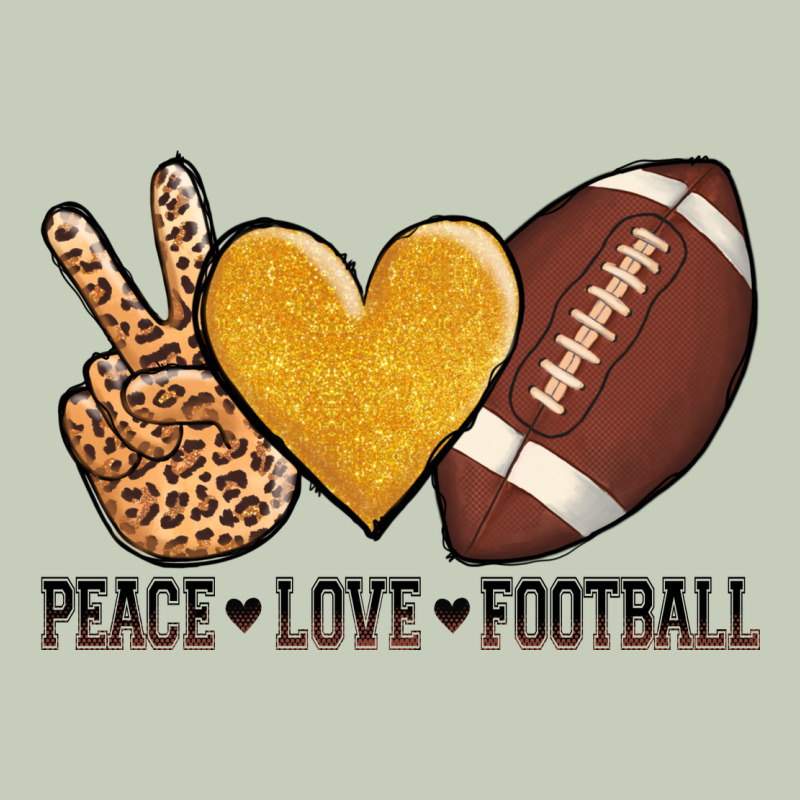 Peace Love Football Ladies Tee by AdoDesignShop | Teevron