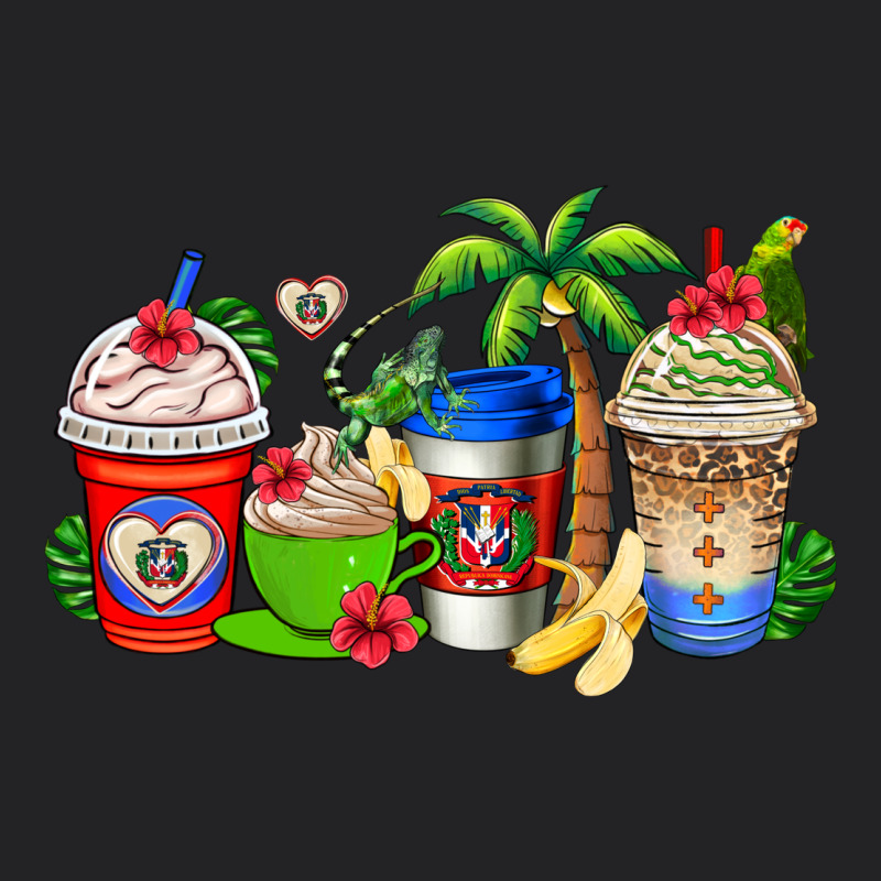 Dominican Republic Coffee Cups Vintage Tee by AdoDesignShop | Teevron
