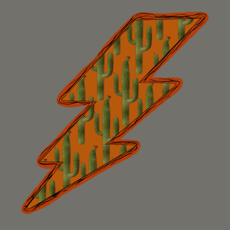 Western Cactus Lightning Orange Background Premium Hoodie by Bettercallsaul | Teevron