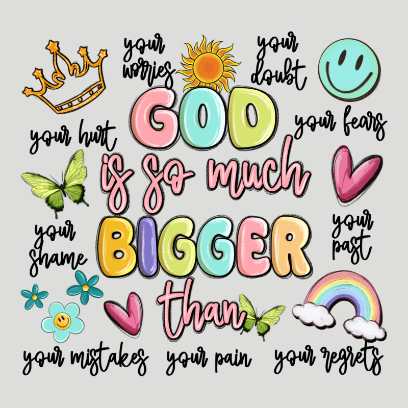 God Is So Much Bigger Than Malia Zipper Hoodie by MaliasSmallBusiness | Teevron