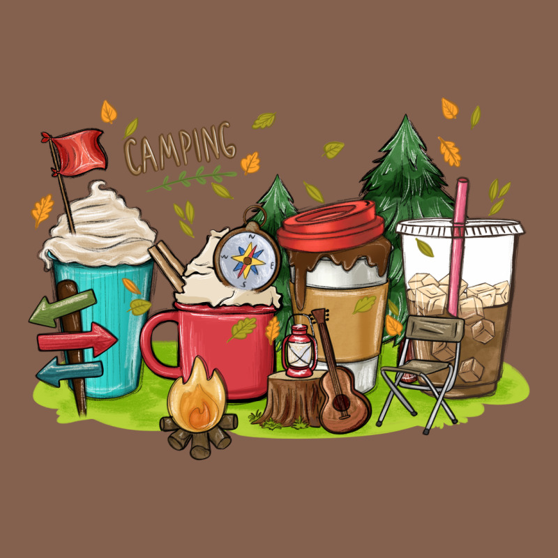 Camp Coffee Drink Zipper Hoodie by MaliasSmallBusiness | Teevron