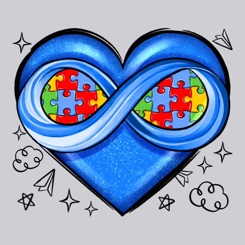 Infinity Heart Autism Awareness Heavyweight Sweatshirt by JahusDesignShop | Teevron