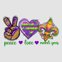 Peace Love Mardi Gras Premium Sweatshirt | Teevron