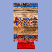 All American Teacher 12 Oz Slim Can Cooler Classic Tee | Teevron