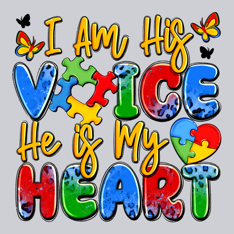 I Am His Voice He Is My Heart Heavyweight Sweatshirt by JahusDesignShop | Teevron