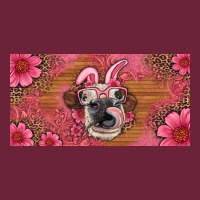 Easter Heifer With Bunny Ears And Glasses License Plate Long Sleeve Tee | Teevron