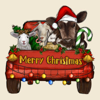 Merry Christmas Truck Farm Animals Premium Tee | Teevron