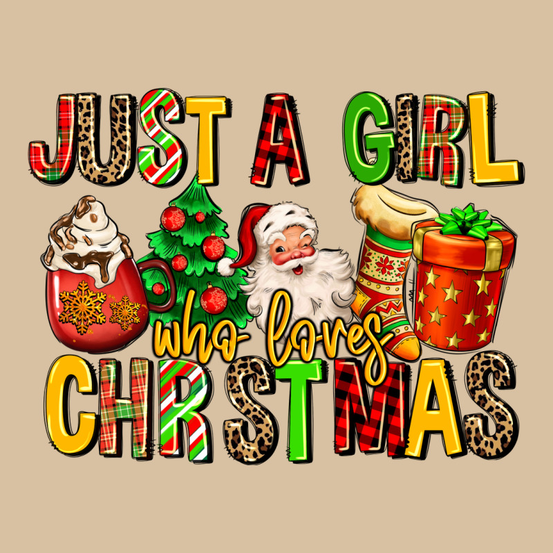 Just A Girl Who Loves Christmas Heavyweight Hoodie by MaliasSmallBusiness | Teevron