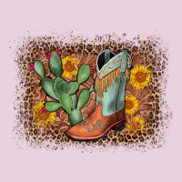 Cowboy Boots Cactus Leopard Ladies Tee | Teevron
