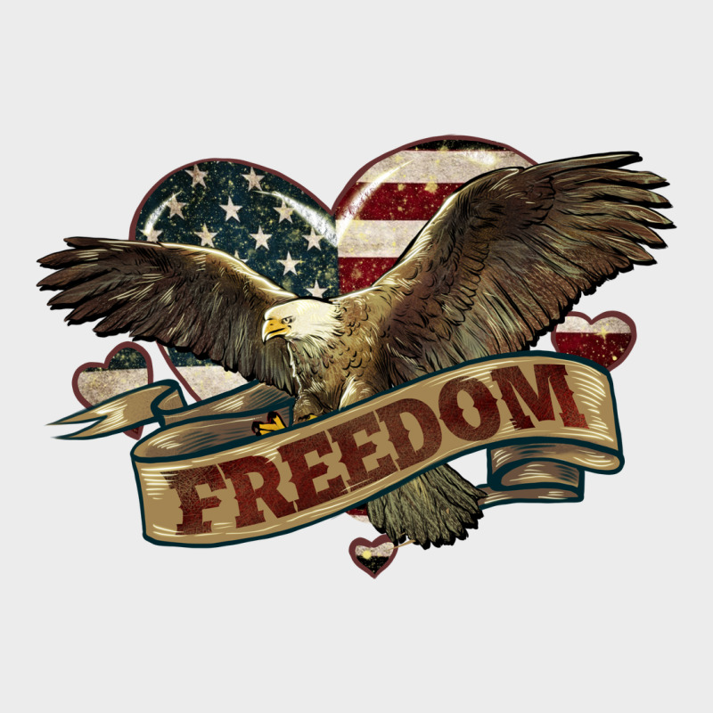 Freedom America Eagle 4th Of July Urban Hoodie by HowdyJamesFarm | Teevron