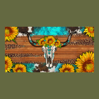 Longhorn Bull Skull License Plate Long Sleeve Tee | Teevron