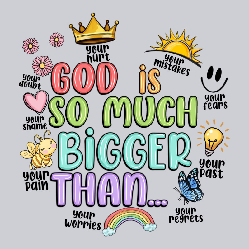 God Is Bigger Heavyweight Sweatshirt by JahusDesignShop | Teevron