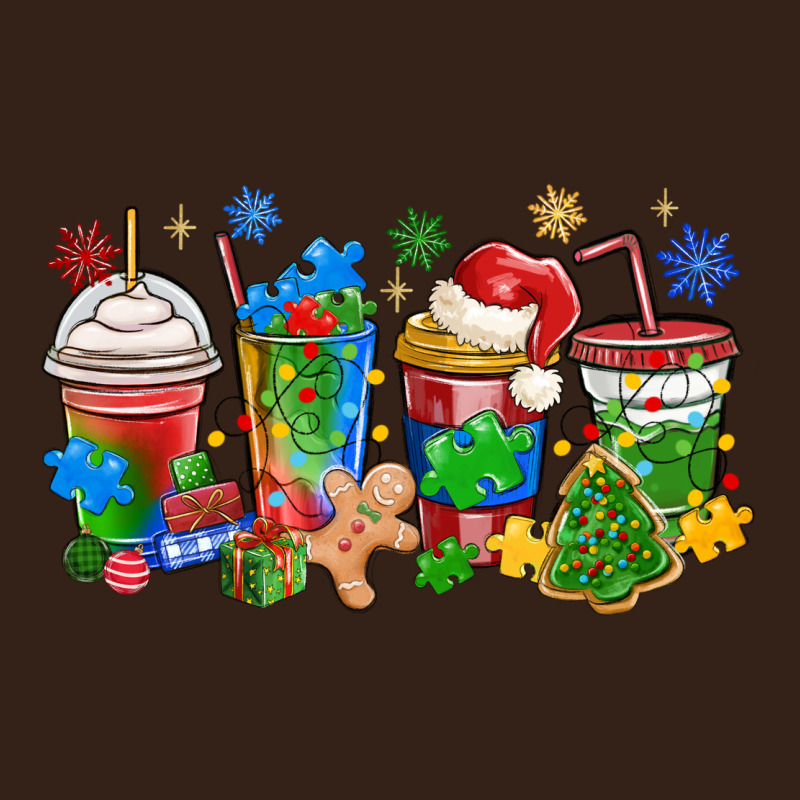Autism Awareness Christmas Coffee Heavy Core Tee by MaliasSmallBusiness | Teevron