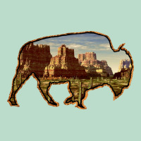 Bison Silhouette Desert Landscape Premium Hoodie | Teevron