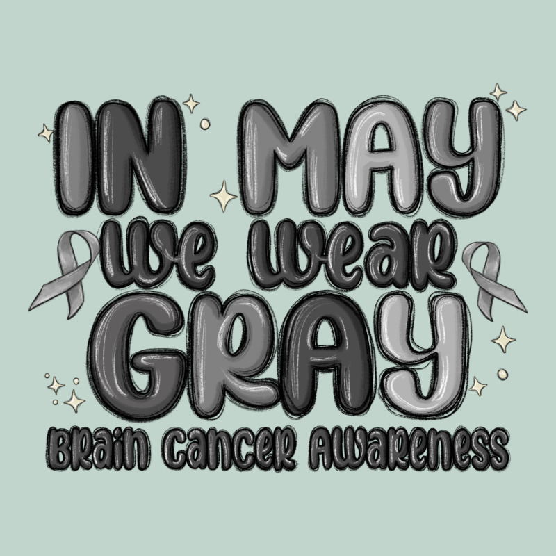 In May We Wear Gray Brain Cancer Awareness Zipper Hoodie by MaliasSmallBusiness | Teevron